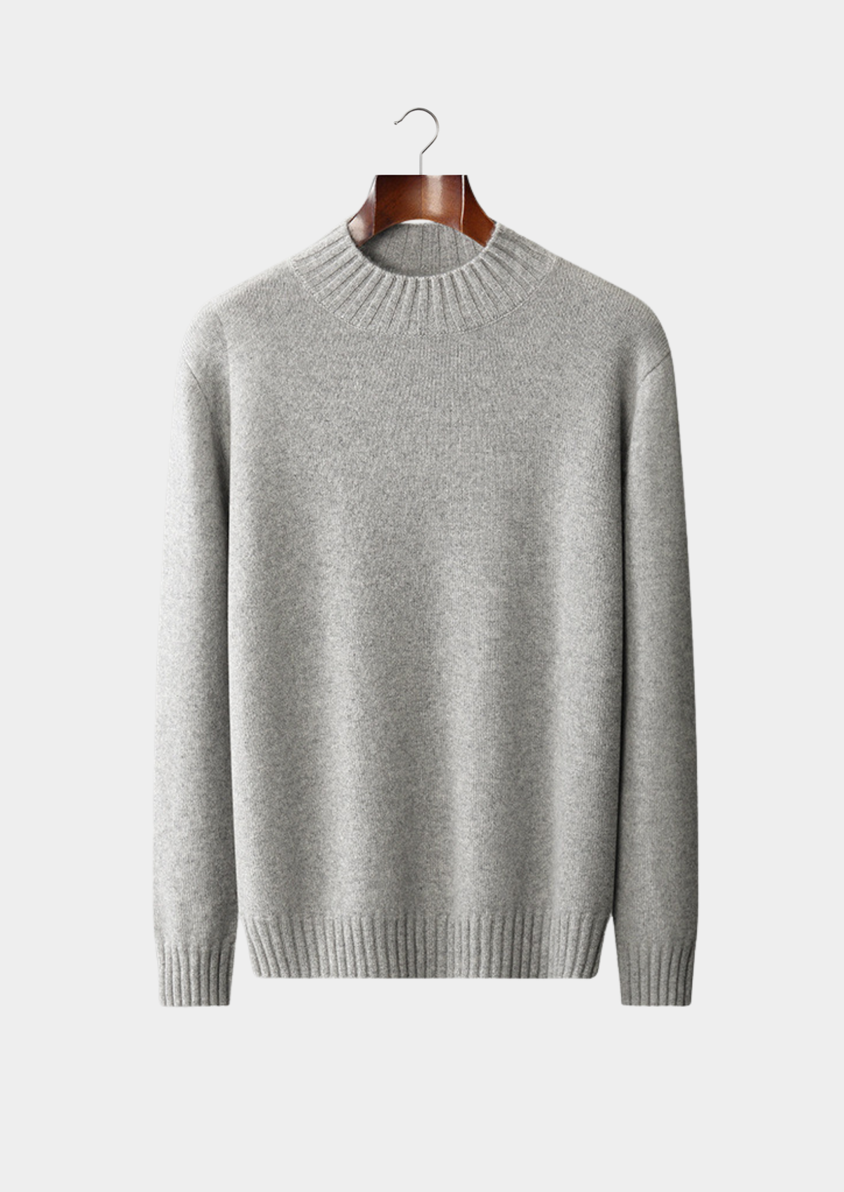 Jersey Hombre Cashmere Premium – Cuello Mock 100% Cashmere
