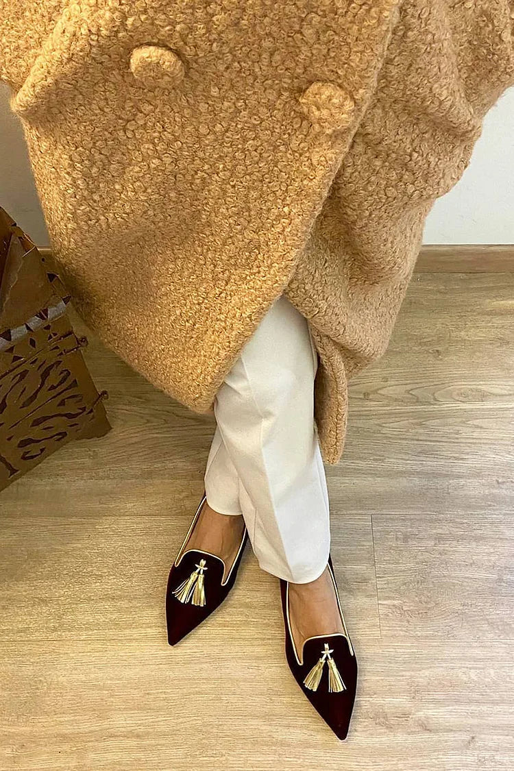 Mocasines Amelie con Borlas