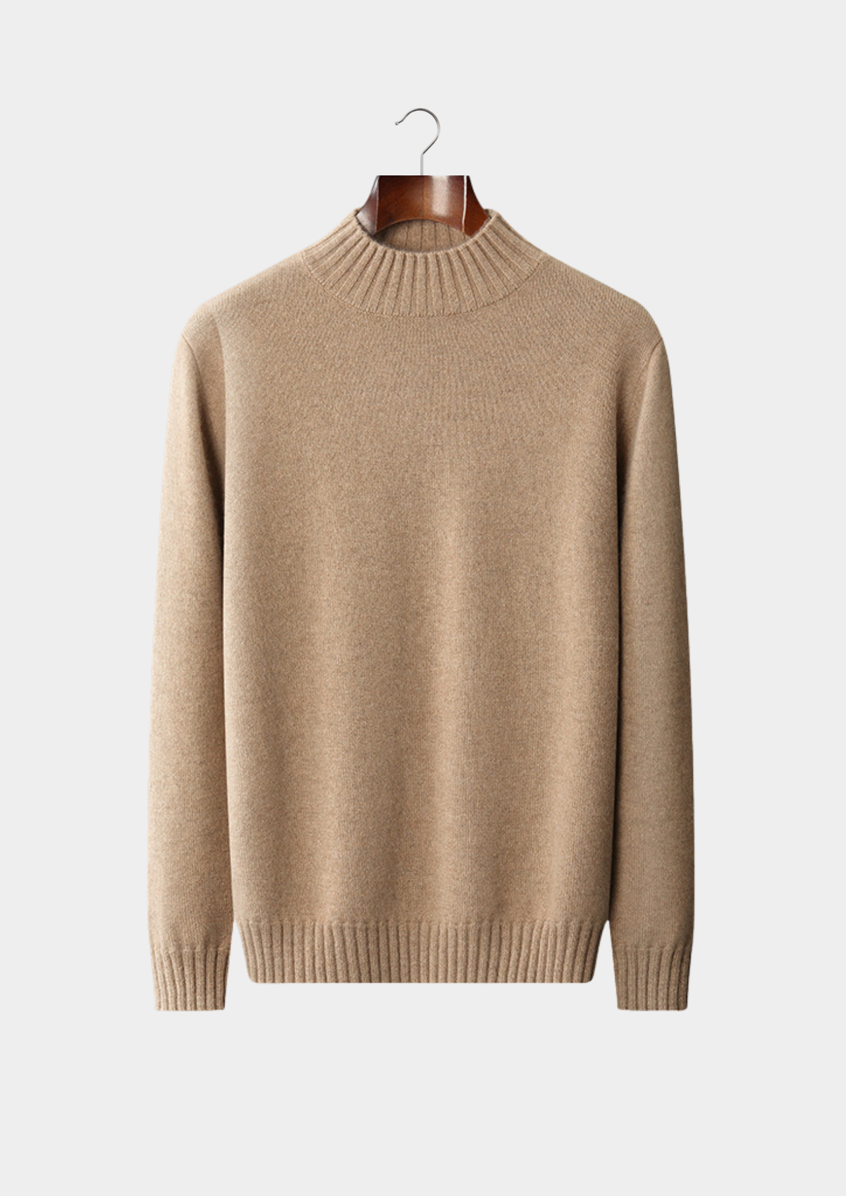 Jersey Hombre Cashmere Premium – Cuello Mock 100% Cashmere