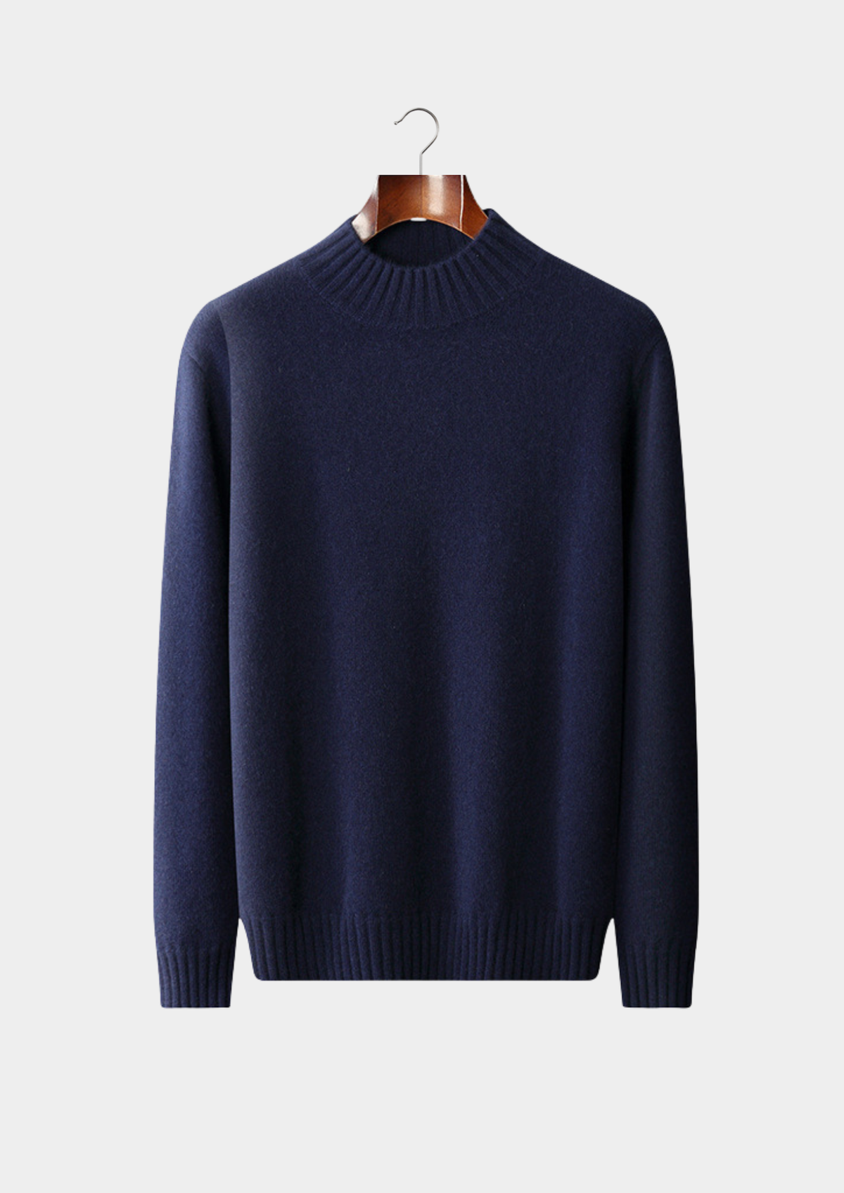 Jersey Hombre Cashmere Premium – Cuello Mock 100% Cashmere