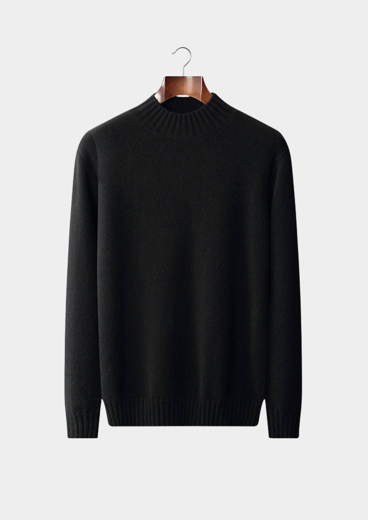 Jersey Hombre Cashmere Premium – Cuello Mock 100% Cashmere