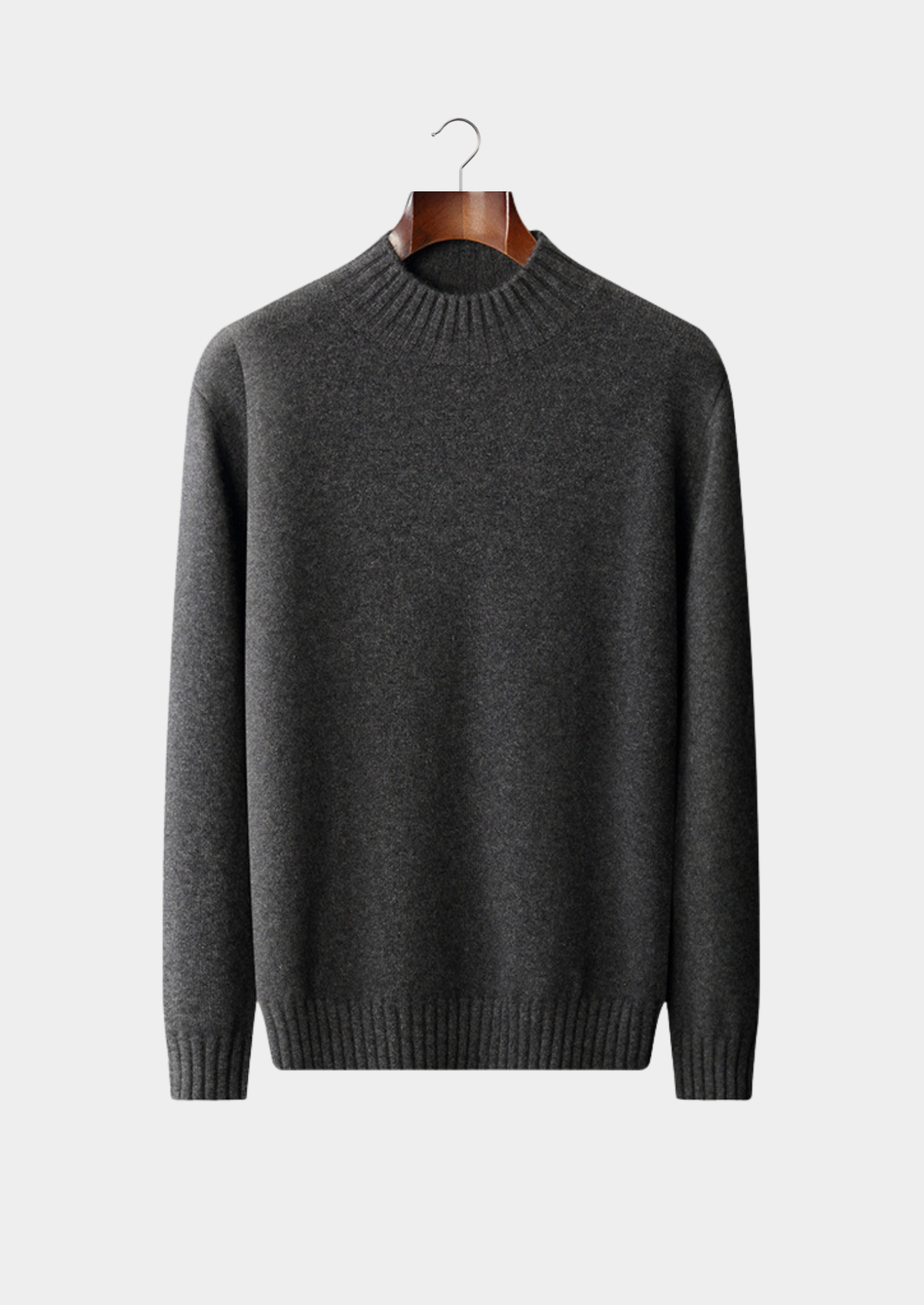 Jersey Hombre Cashmere Premium – Cuello Mock 100% Cashmere