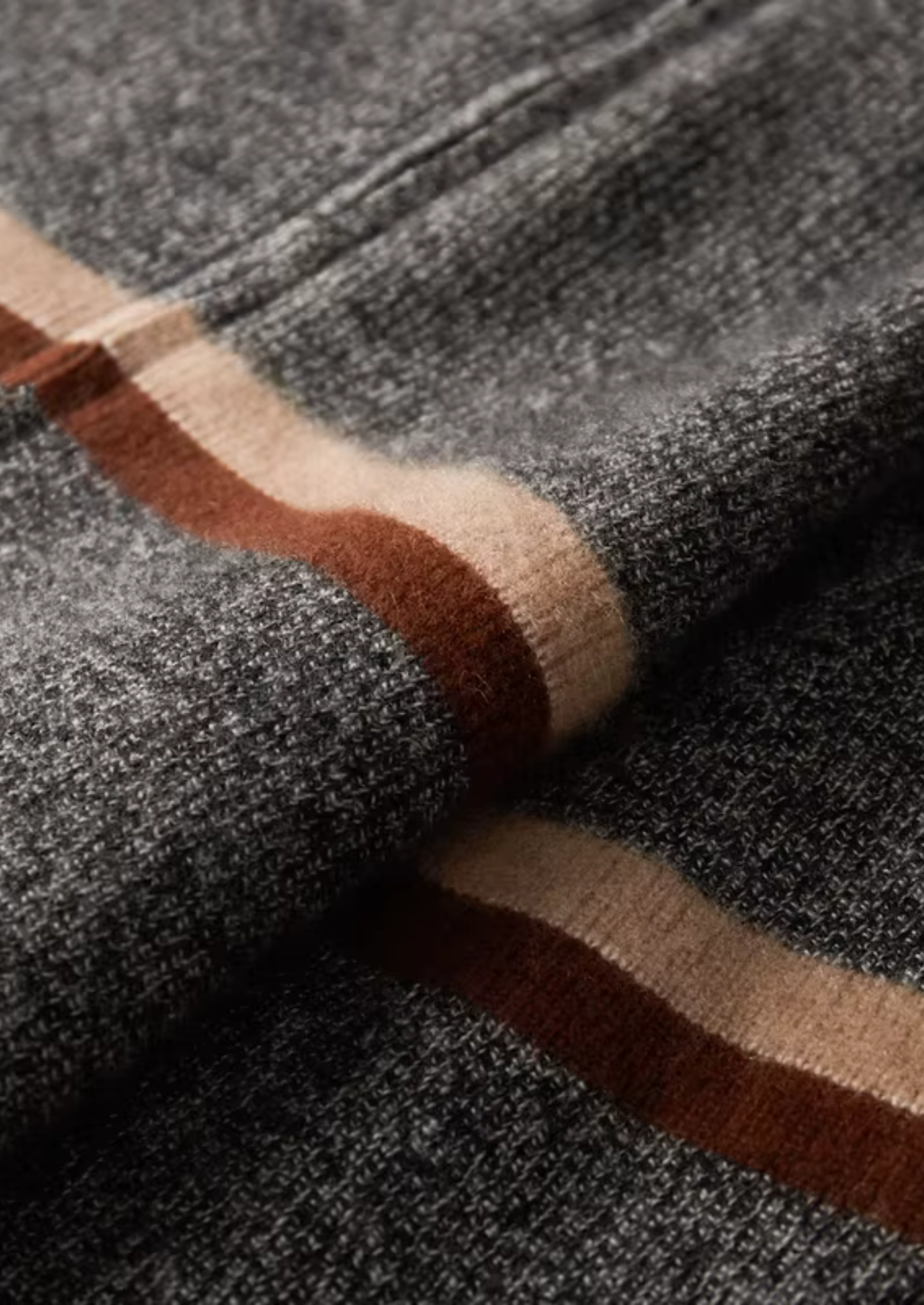 Cárdigan de Cashmere Hombre Premium – 100% Cashmere con Cremallera y Rayas