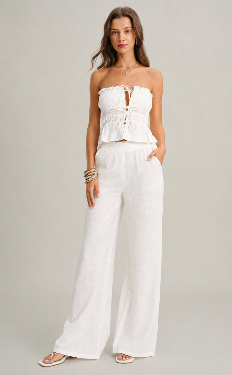 Pantalón Palazzo Blanco