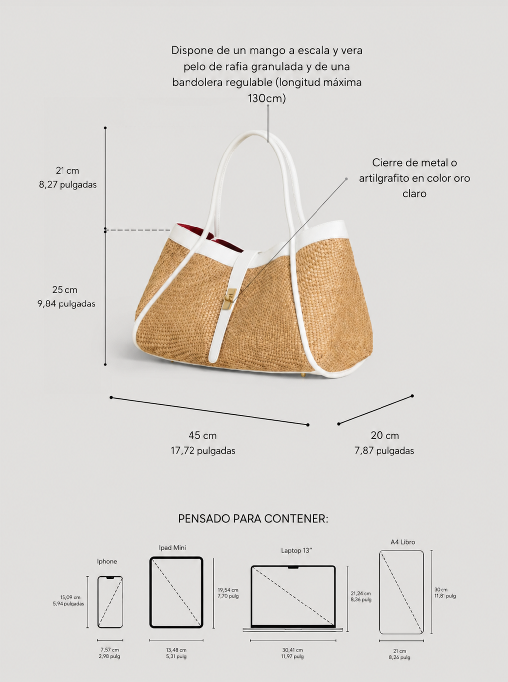 Bolso Marfin Blanco