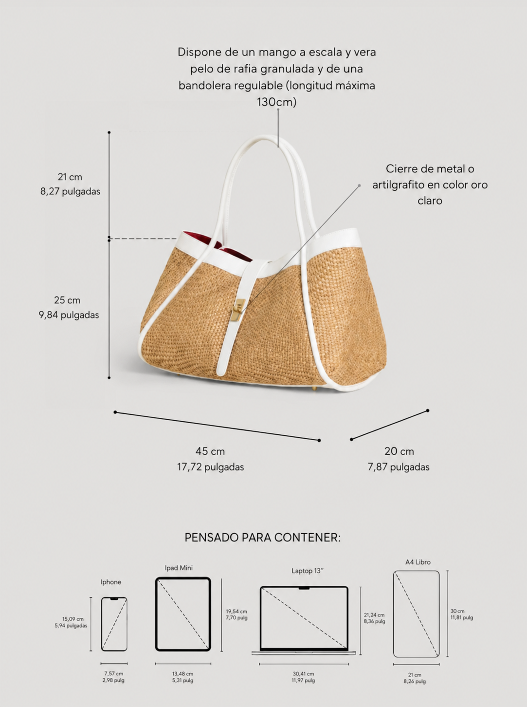 Bolso Marfin Blanco