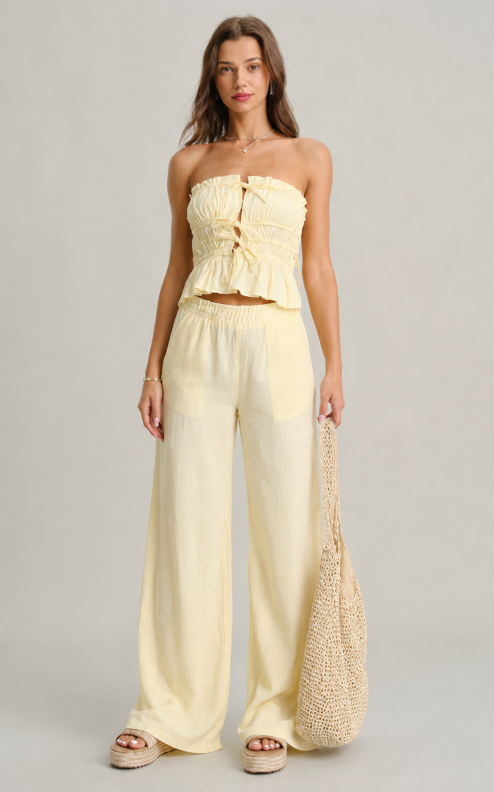 Pantalón Palazzo Limón