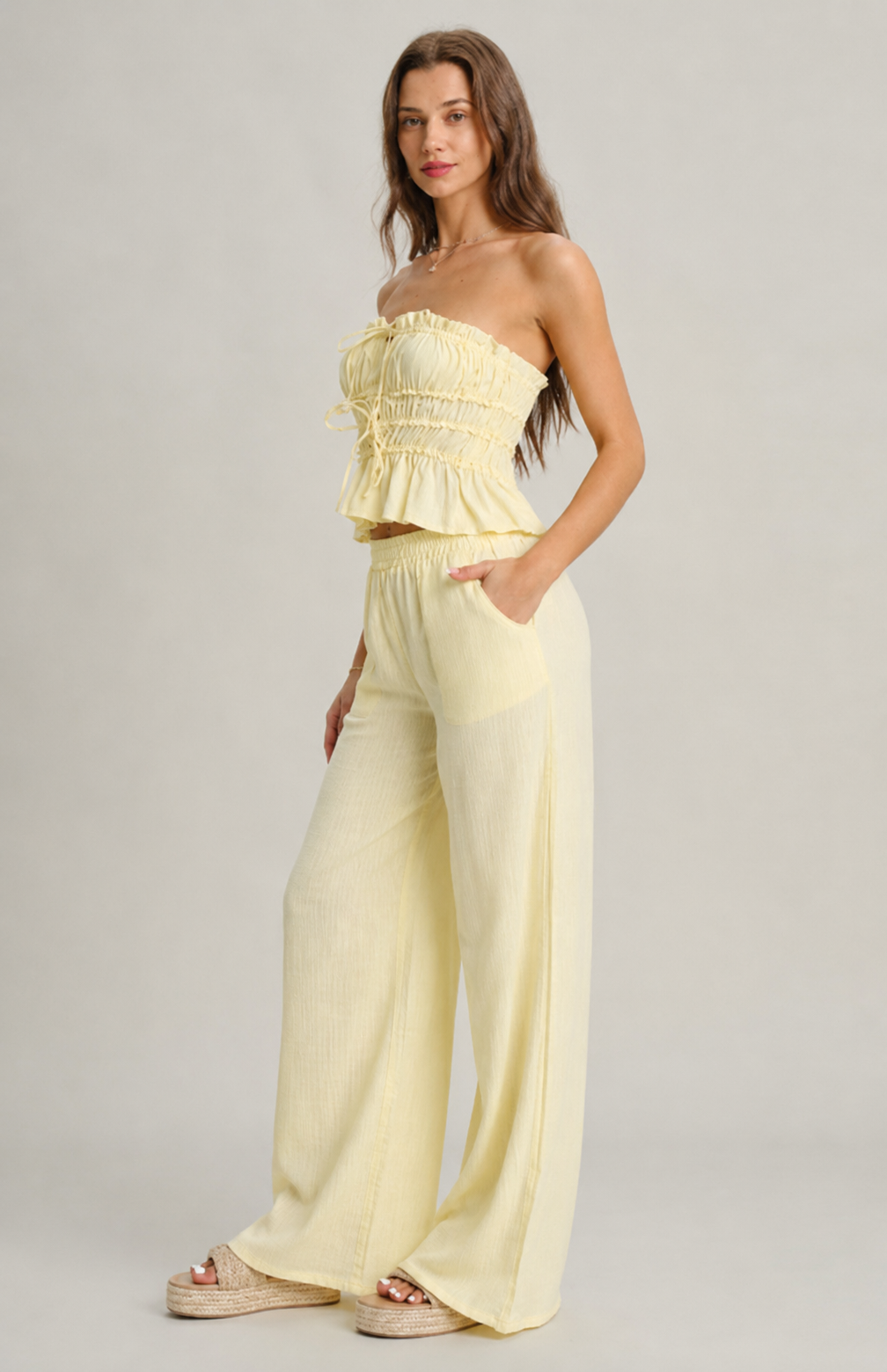 Pantalón Palazzo Limón