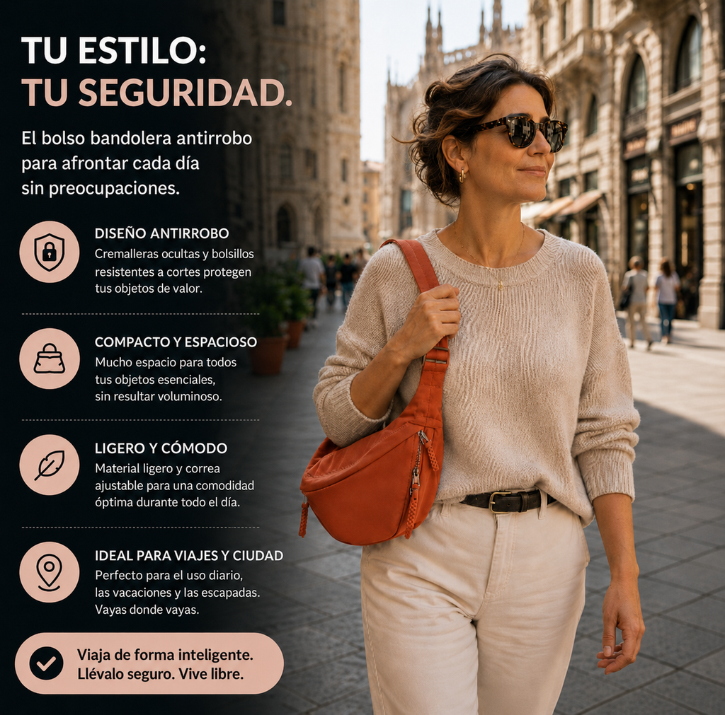Gioia | Bolso de hombro naranja