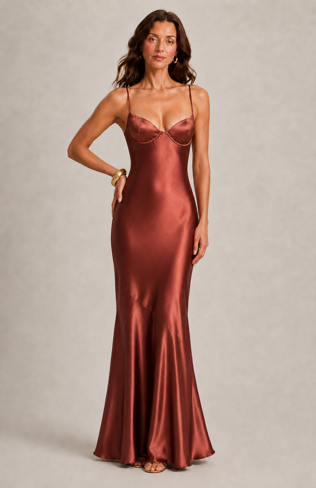 Vestido Cobre Rubio