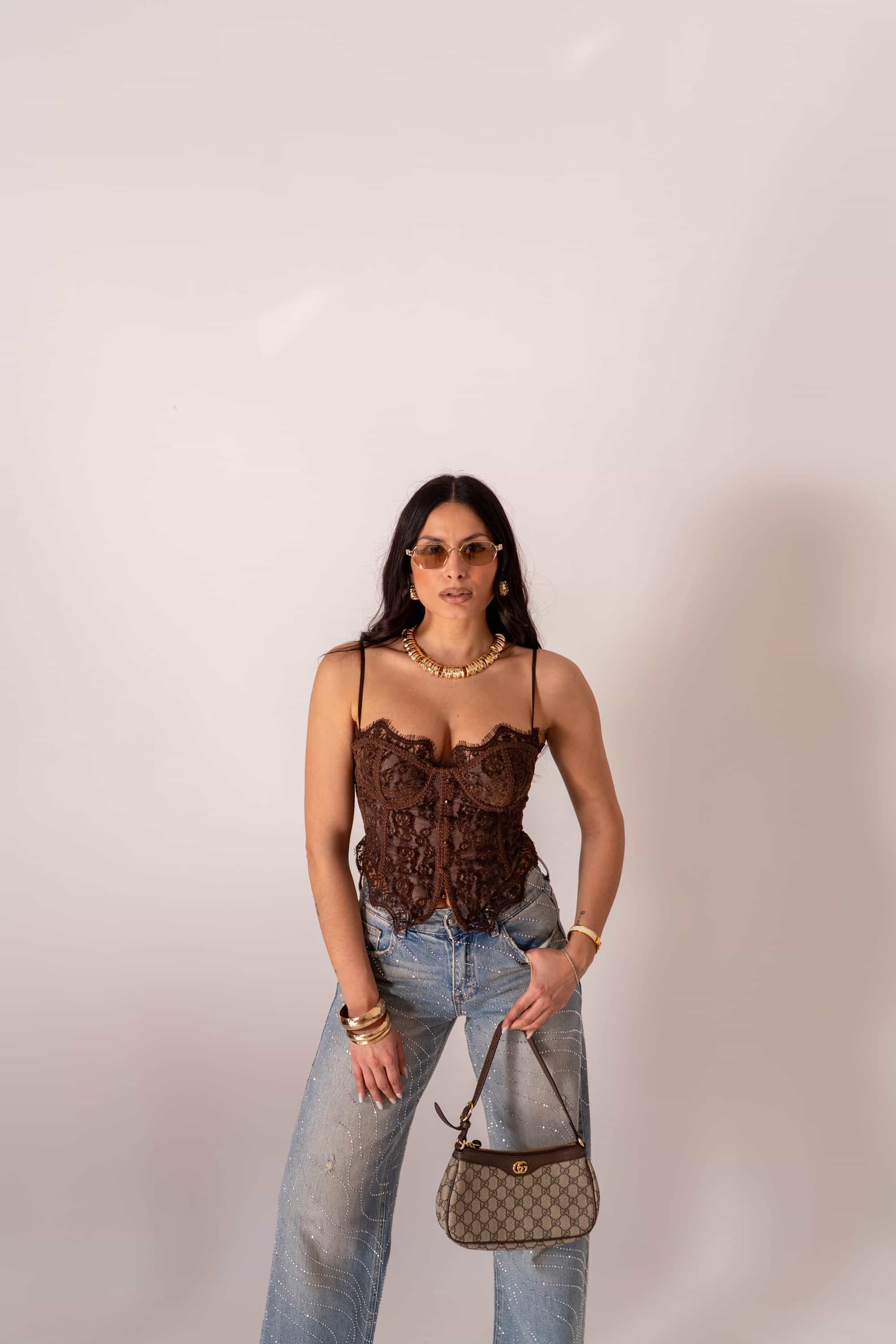 Top Corsé Brown