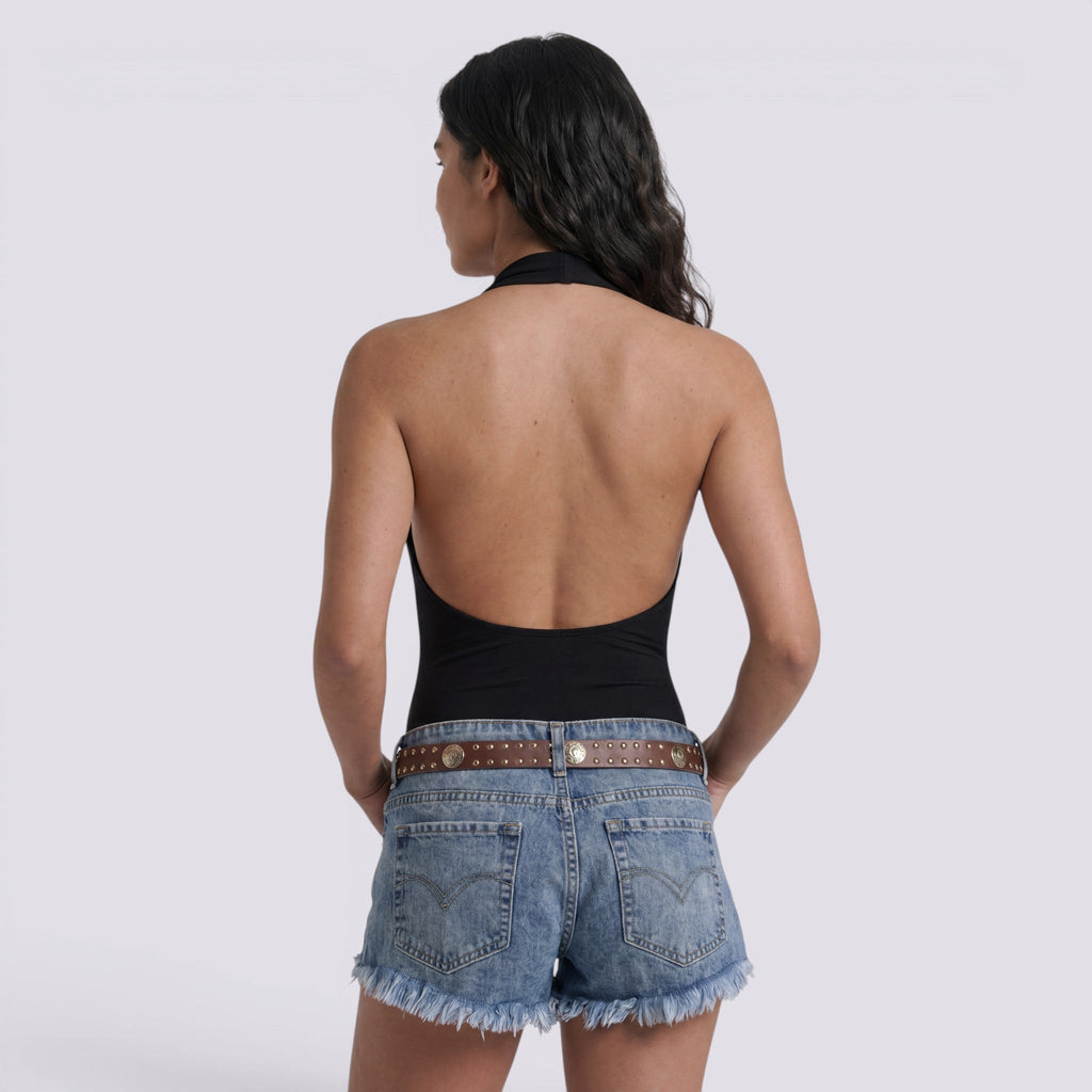 Top Halter Mujer Elegante Sofisticado