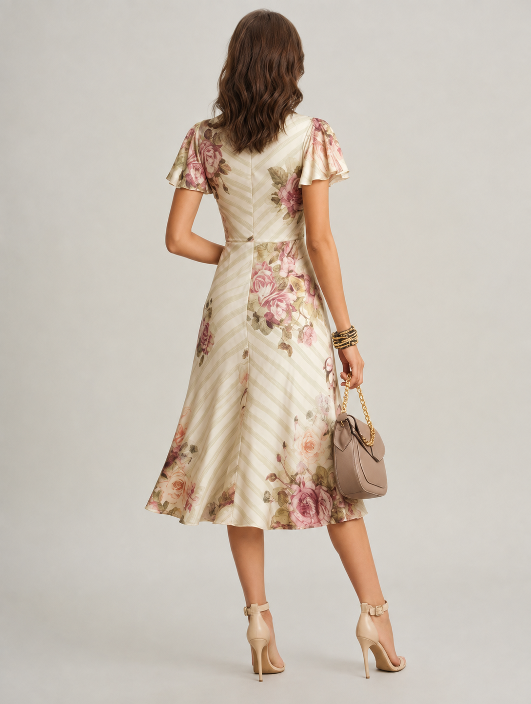 Vestido floral vintage