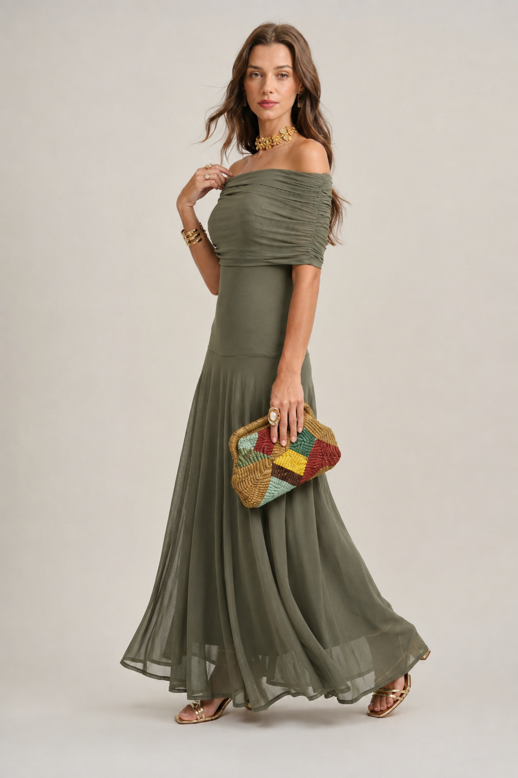Vestido Aurora Carmesí
