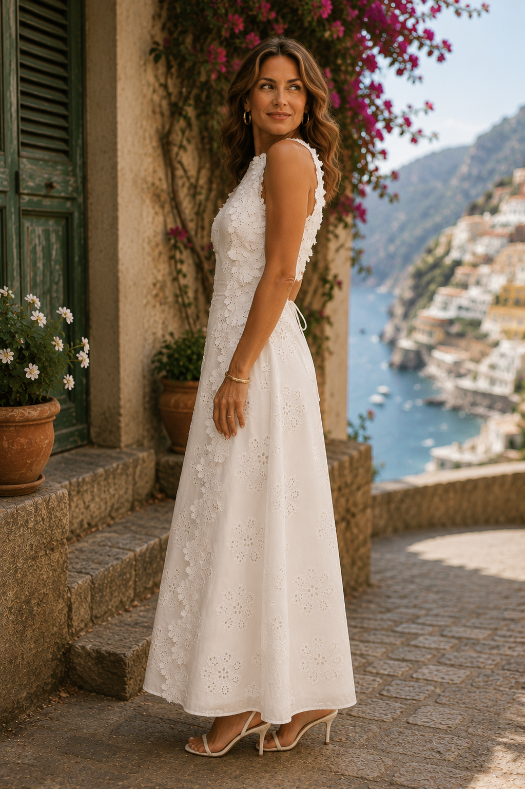 Della | Vestido Largo de Mujer Bordado