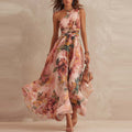 Aurora | Vestido Largo de Mujer de Un Hombro Floral