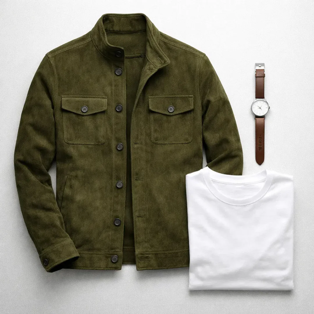 CASTI | CHAQUETA DE ANTE ENTRETIEMPO