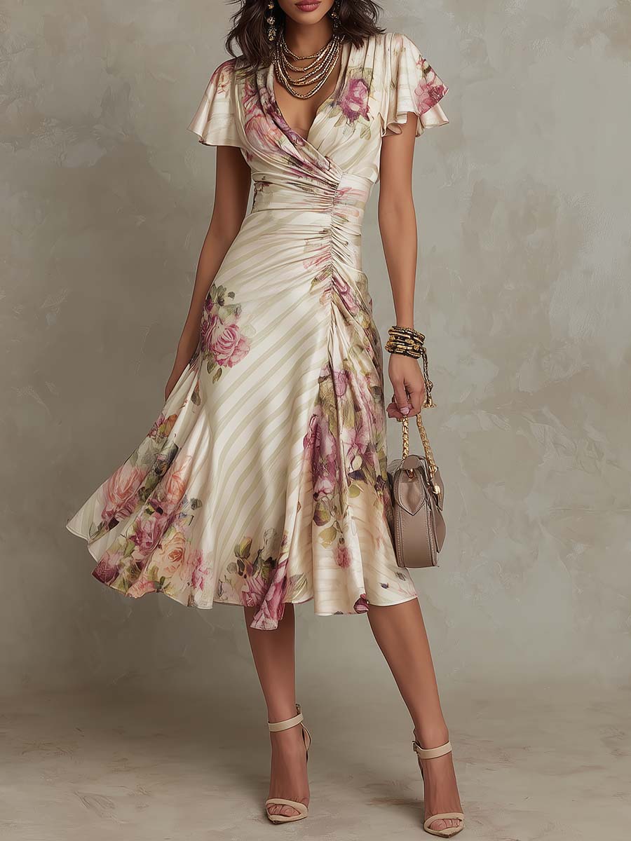 Vestido floral vintage