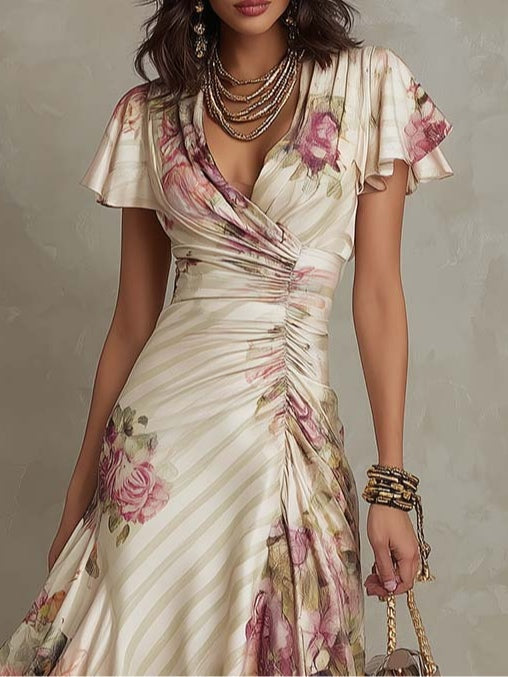 Vestido floral vintage