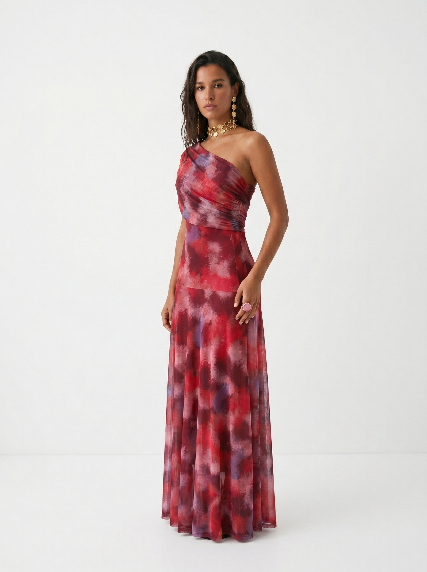 Vestido Aurora Carmesí
