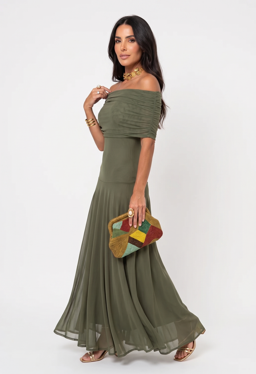 Vestido Aurora Carmesí
