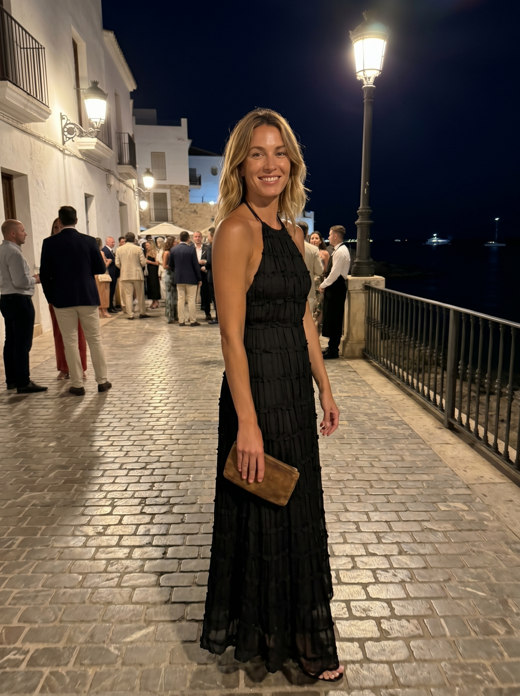 Angela | Vestido Largo de Mujer con Volantes Escalonados