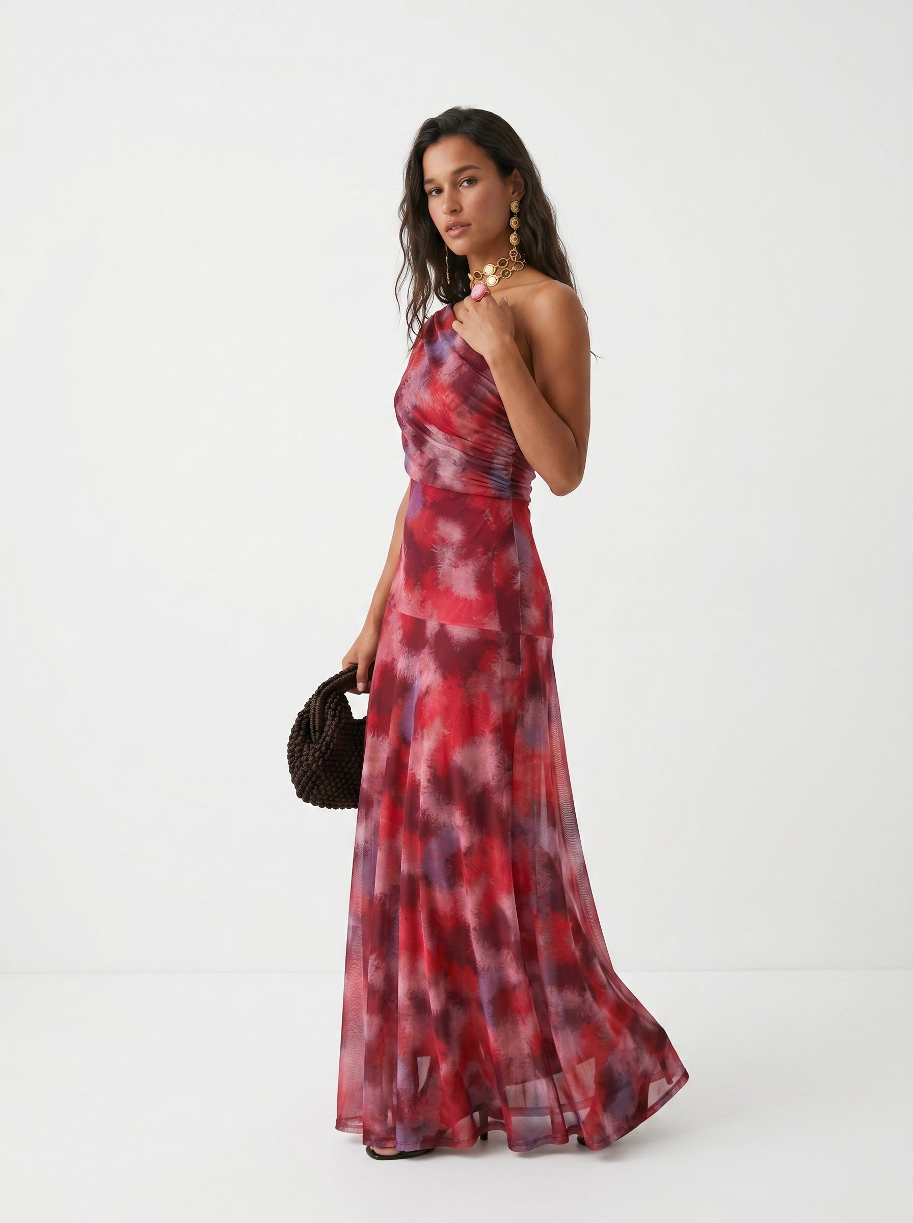 Vestido Aurora Carmesí