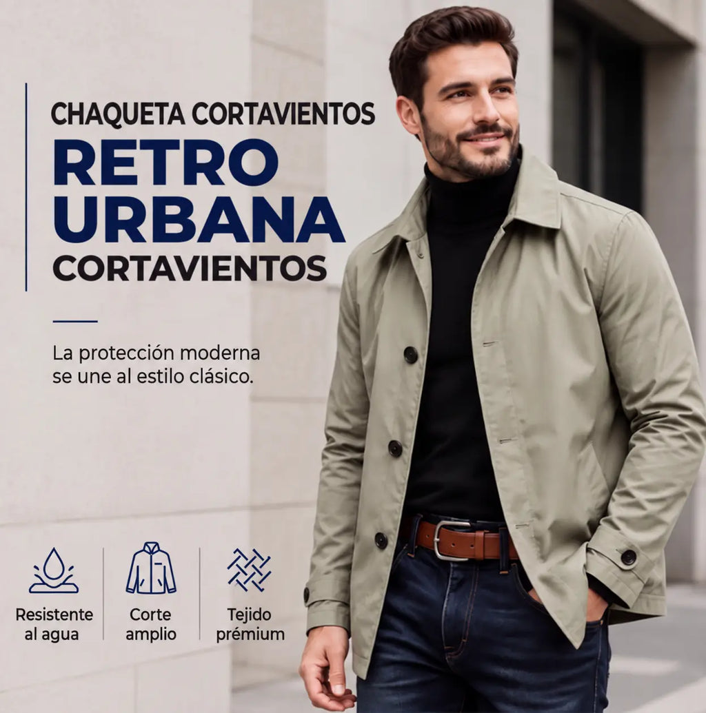 Bruno | Gabardina Impermeable de Hombre de Largo Medio