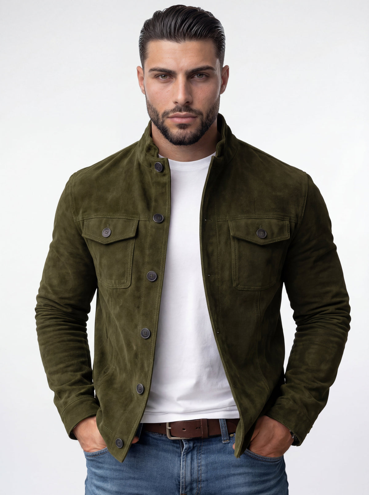 CASTI | CHAQUETA DE ANTE ENTRETIEMPO