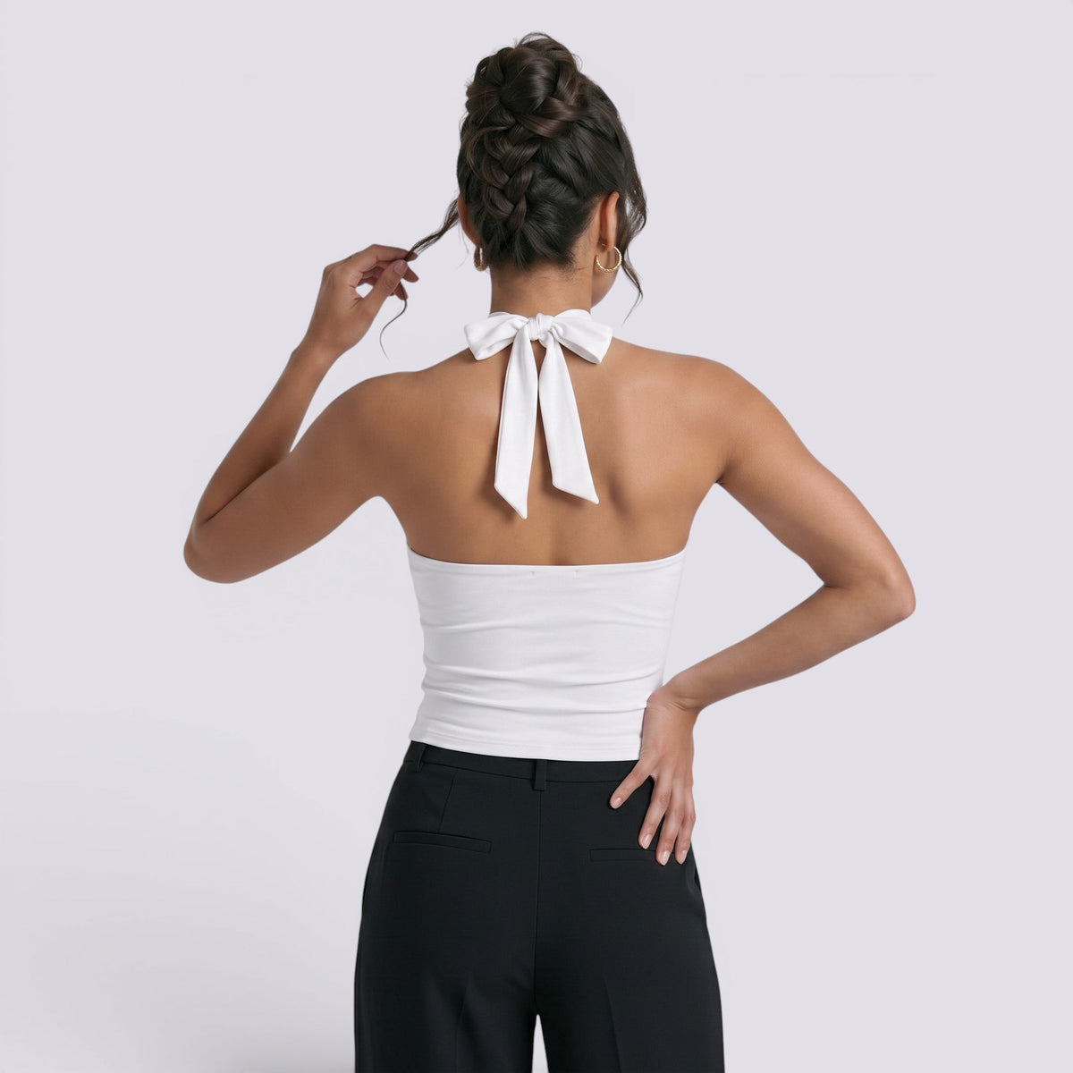 Top Halter Mujer Espalda Descubierta Fiesta