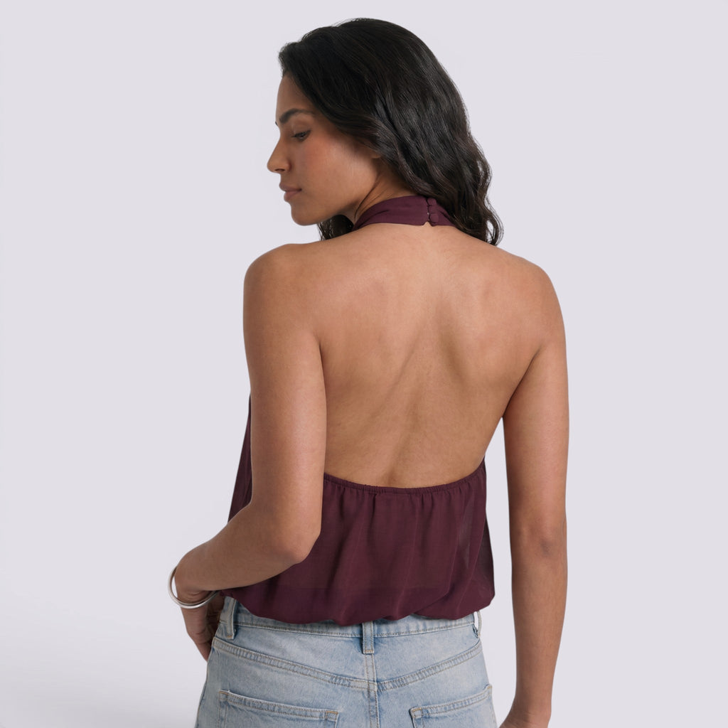 Top Halter Mujer Elegante