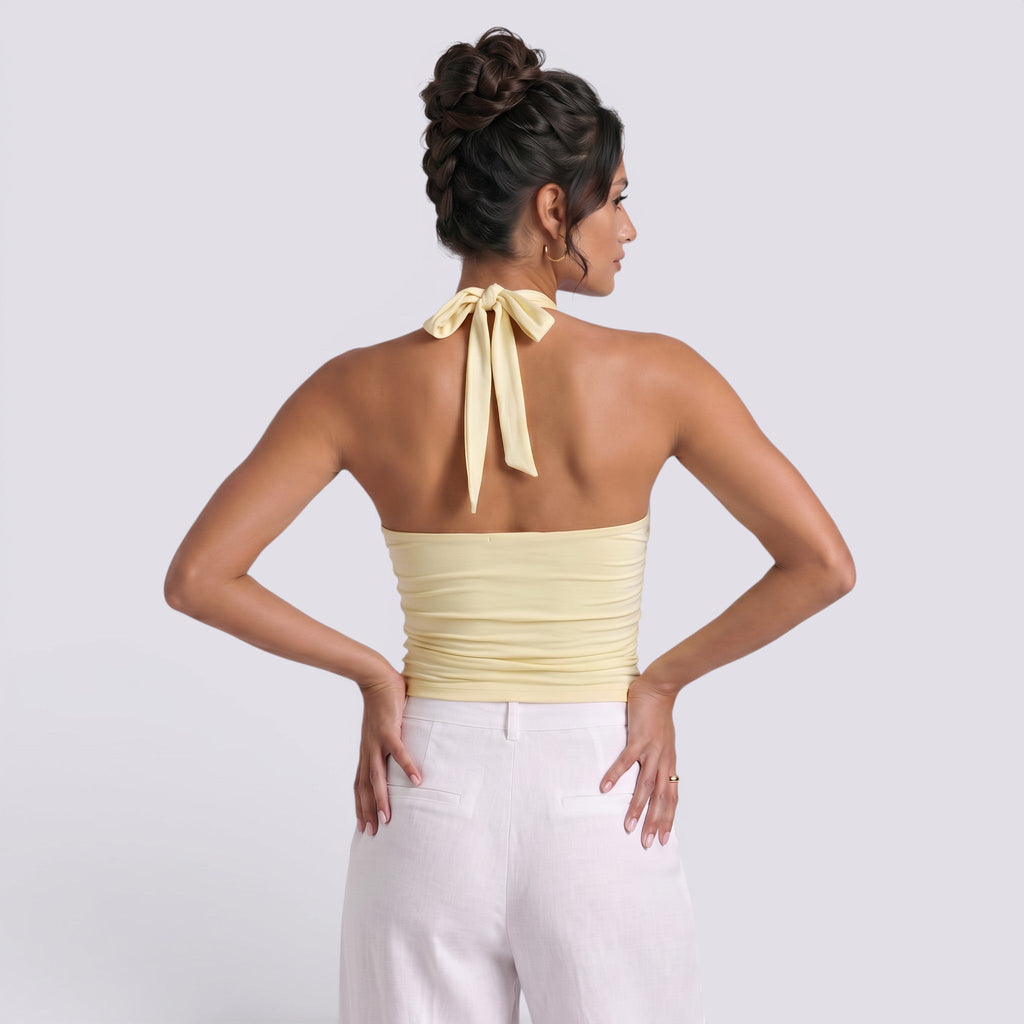 Top Halter Mujer Espalda Descubierta Fiesta