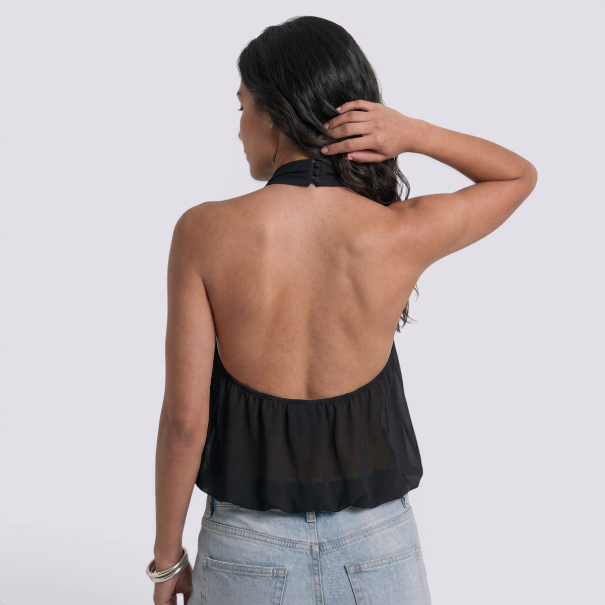 Top Halter Mujer Elegante