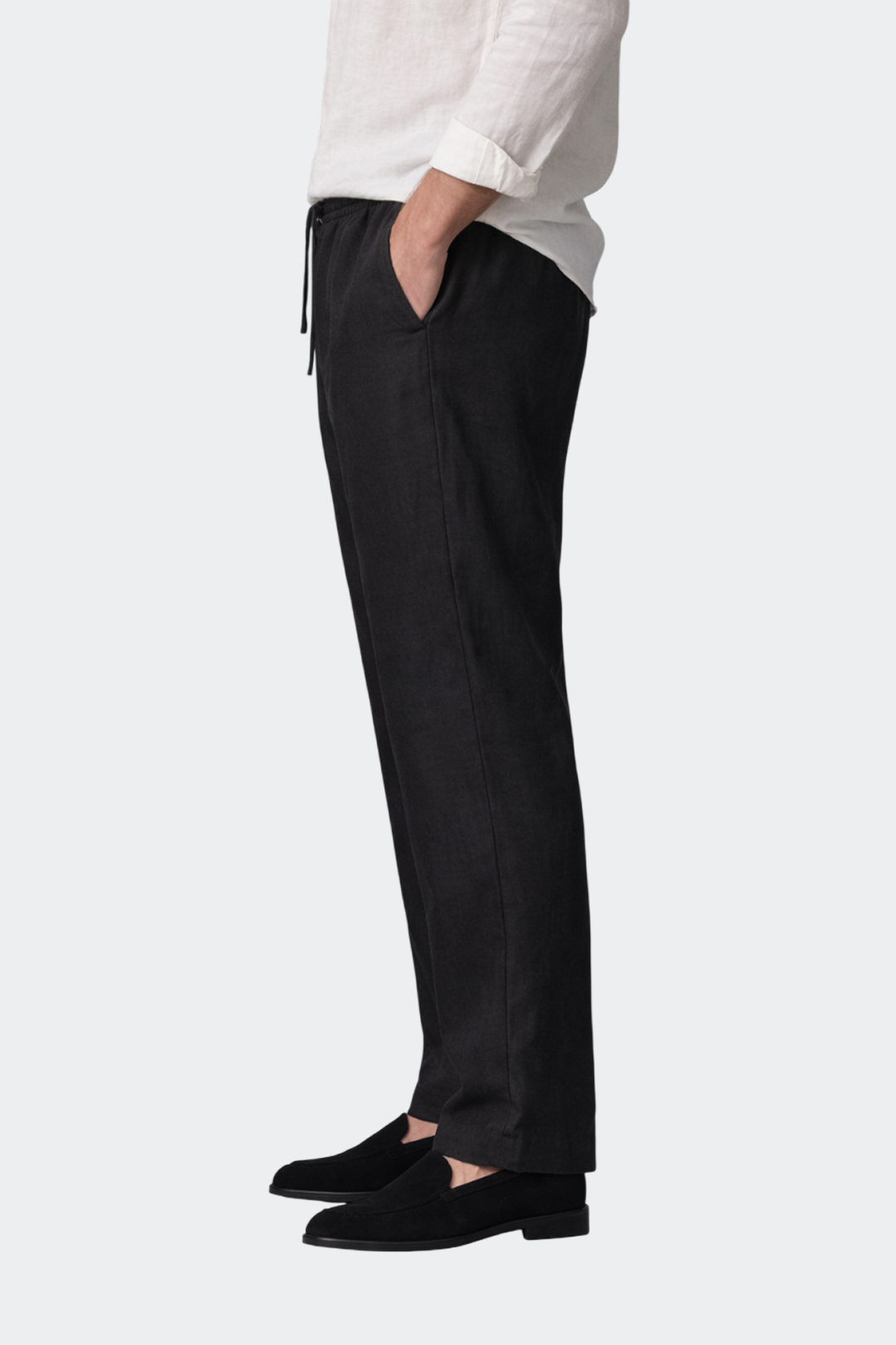 Pantalón Hombre Relaxed Fit Lino Casual Verano