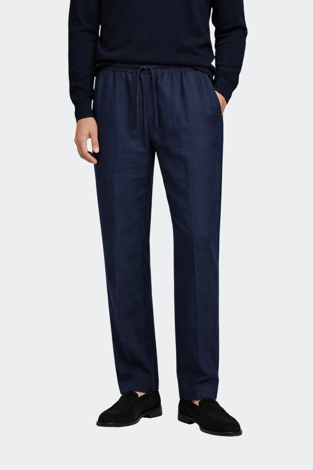 Pantalón Hombre Relaxed Fit Lino Casual Verano