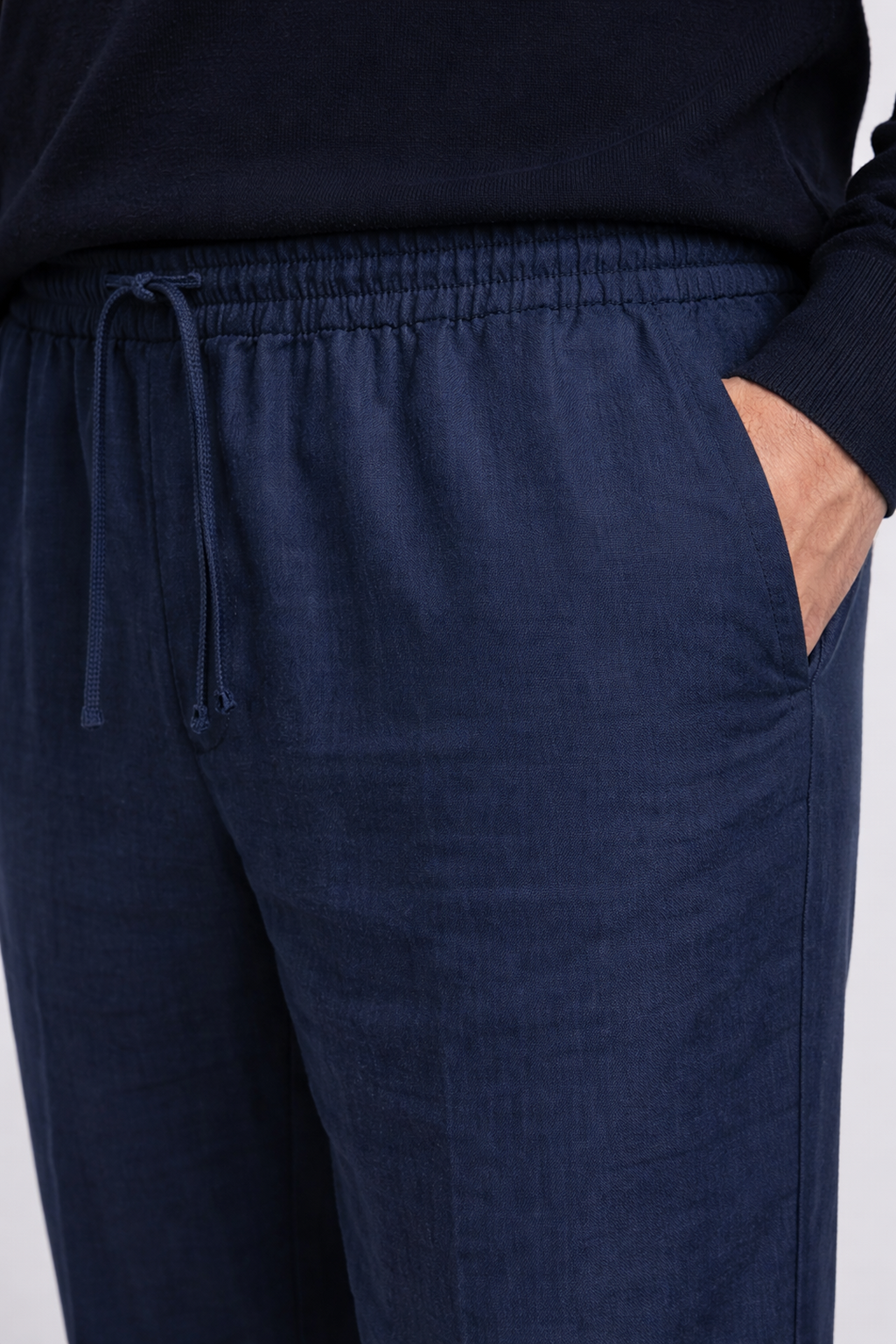 Pantalón Hombre Relaxed Fit Lino Casual Verano