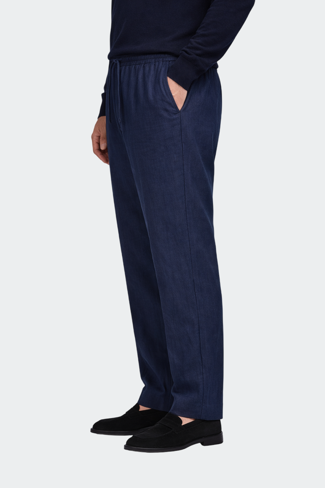 Pantalón Hombre Relaxed Fit Lino Casual Verano
