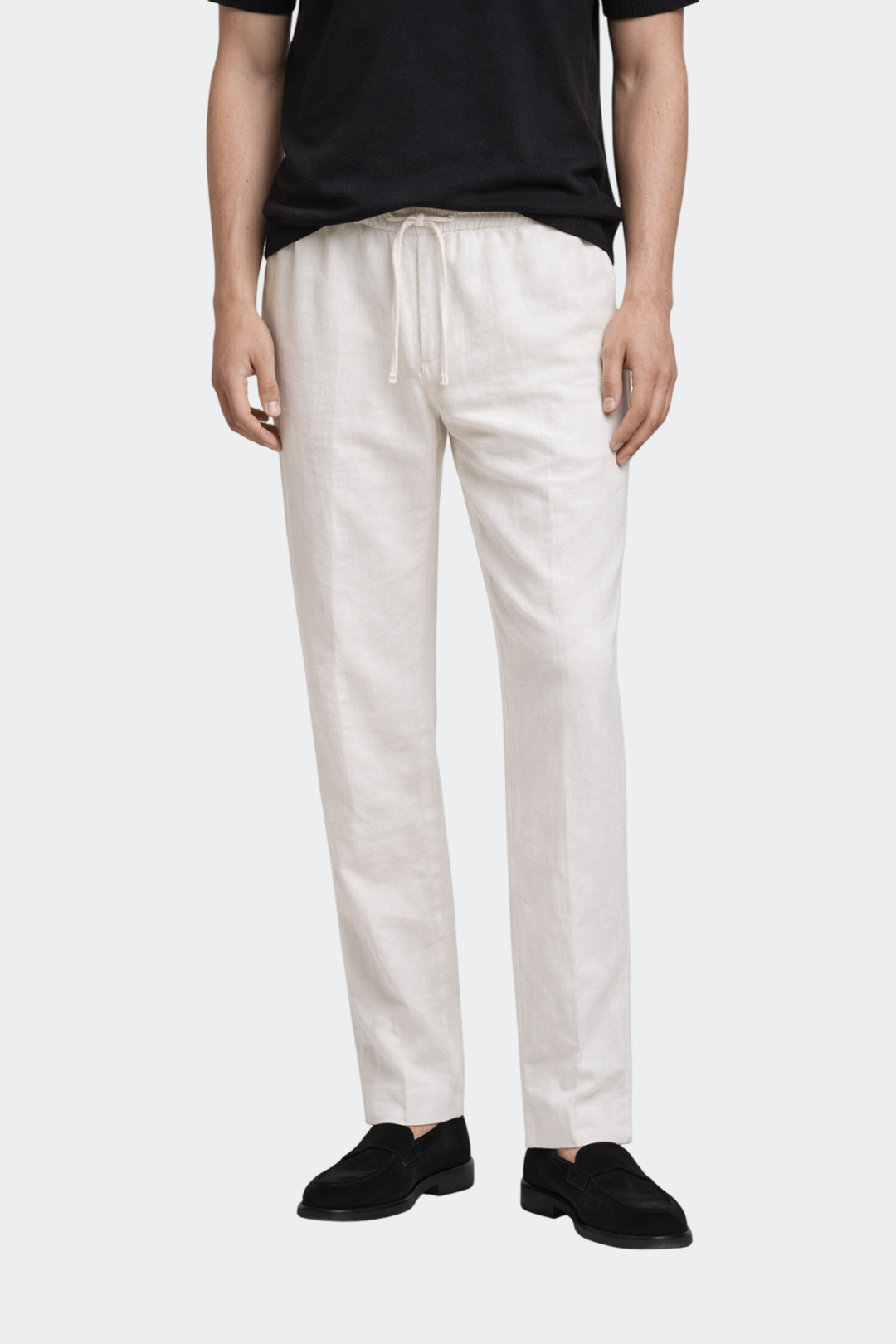 Pantalón Hombre Relaxed Fit Lino Casual Verano