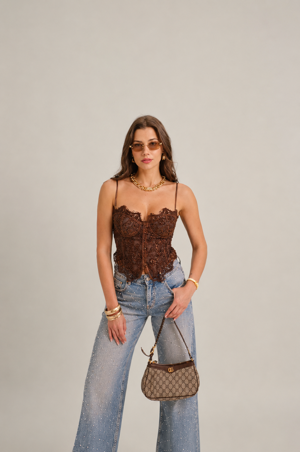 Top Corsé Brown