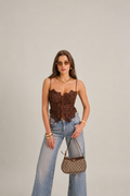 Top Corsé Brown