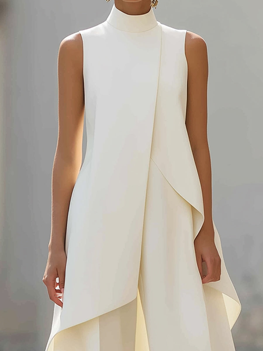 Catalina | Conjunto de Mujer Cuello Alto y Pantalón Palazzo