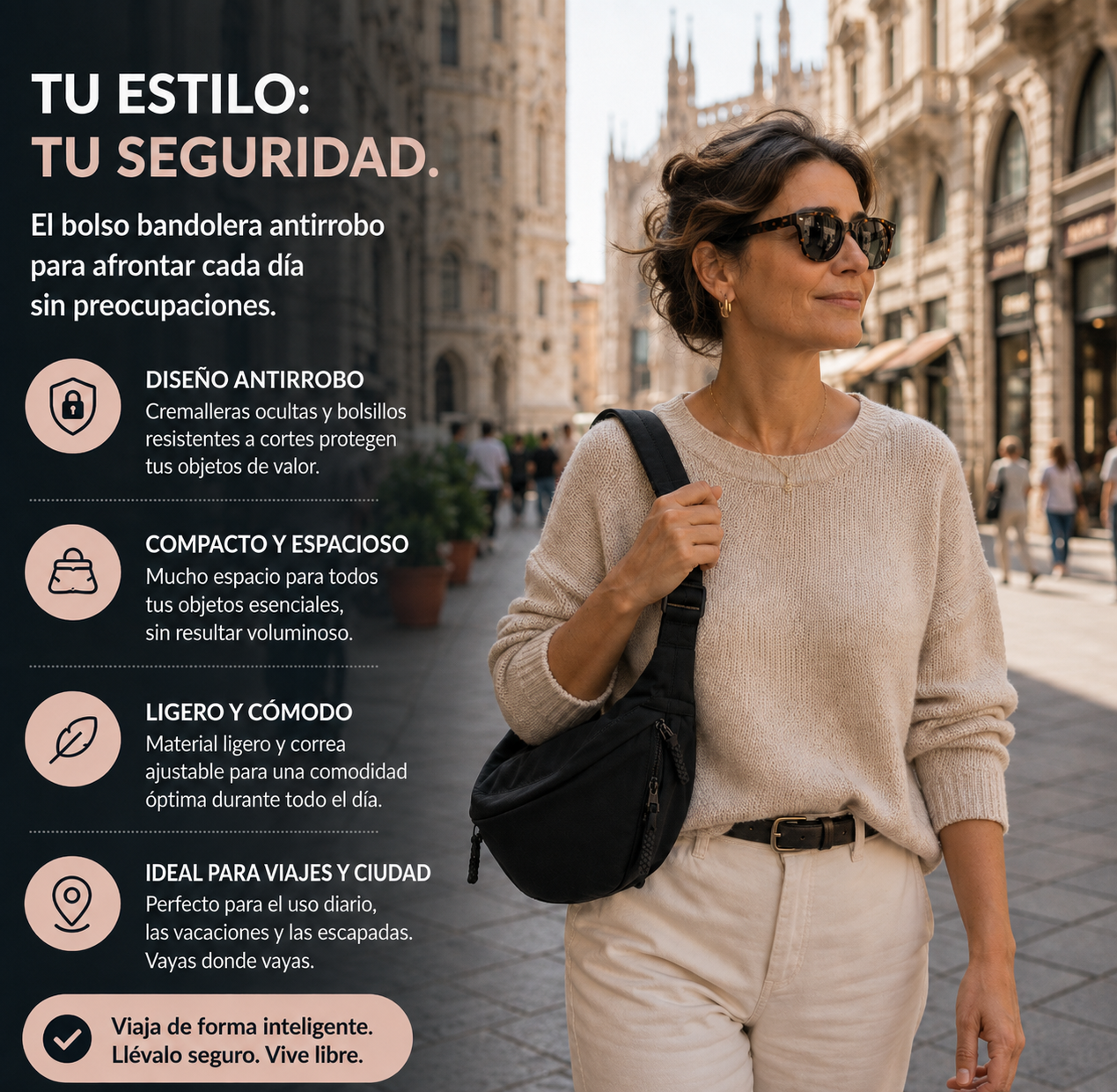 Aria | Bolso de hombro negro