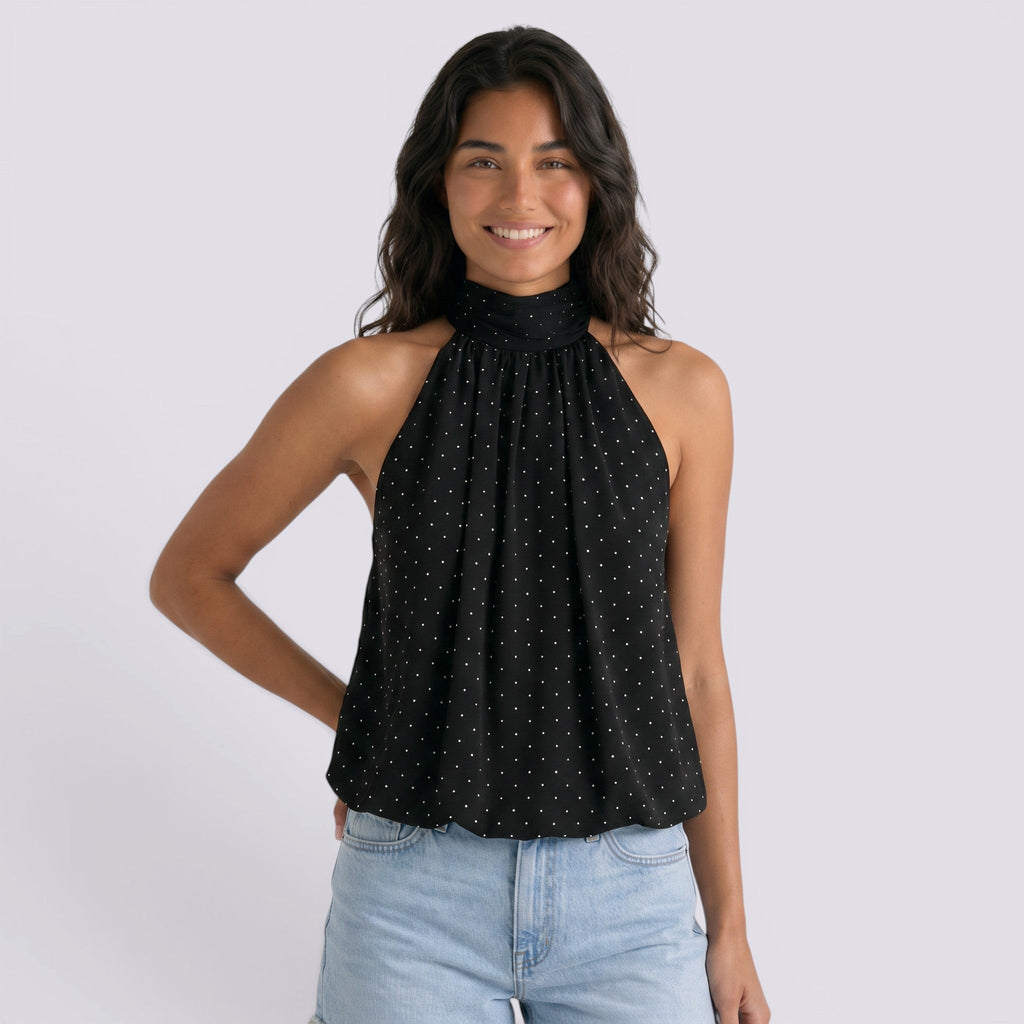 Top Halter Mujer Espalda Descubierta