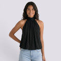 Top Halter Mujer Espalda Descubierta