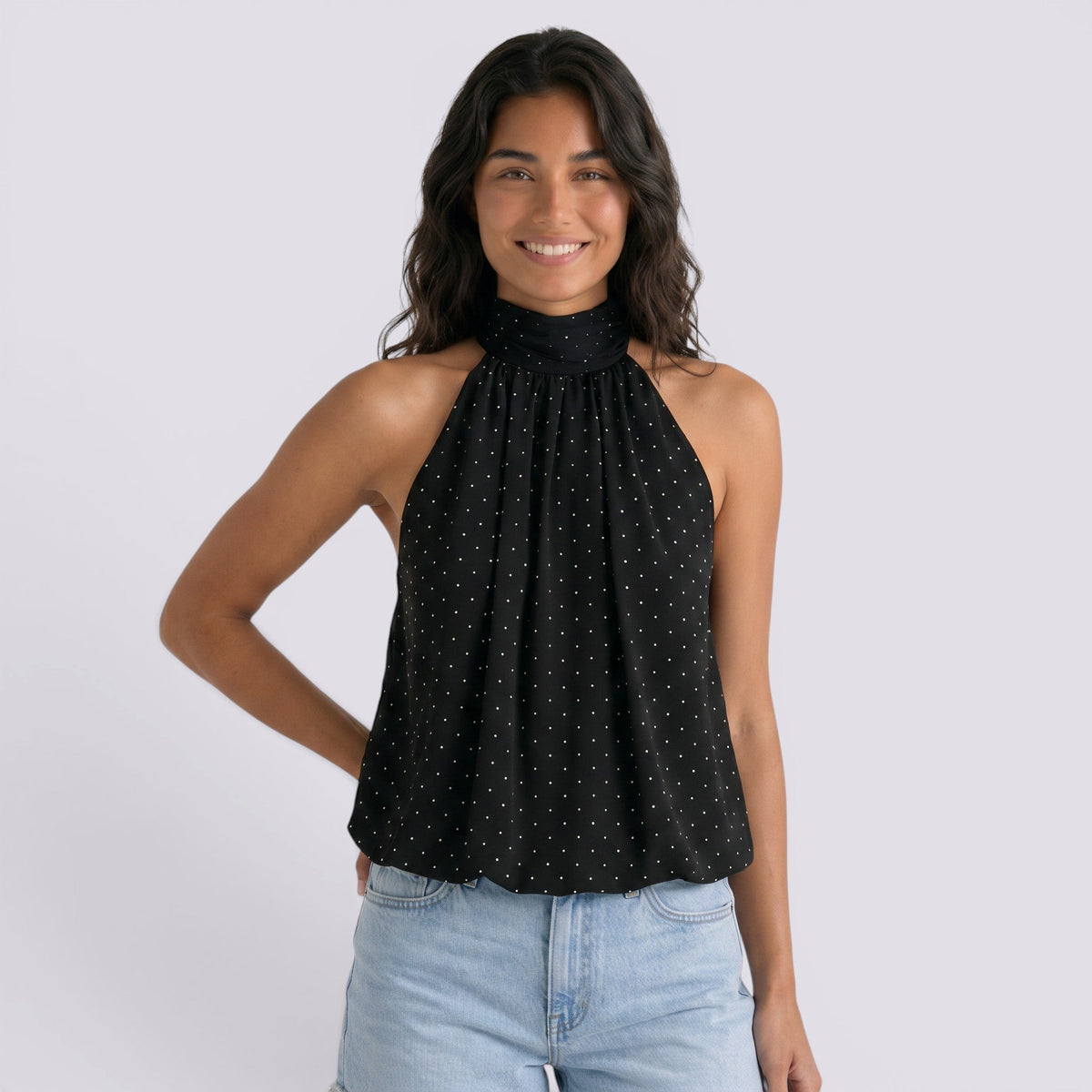 Top Halter Mujer Espalda Descubierta