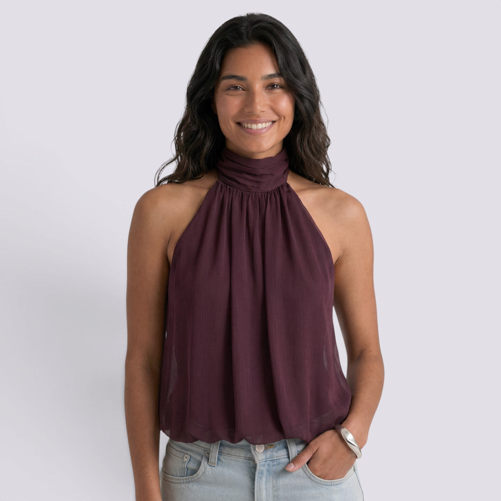 Top Halter Mujer Elegante