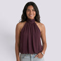 Top Halter Mujer Elegante
