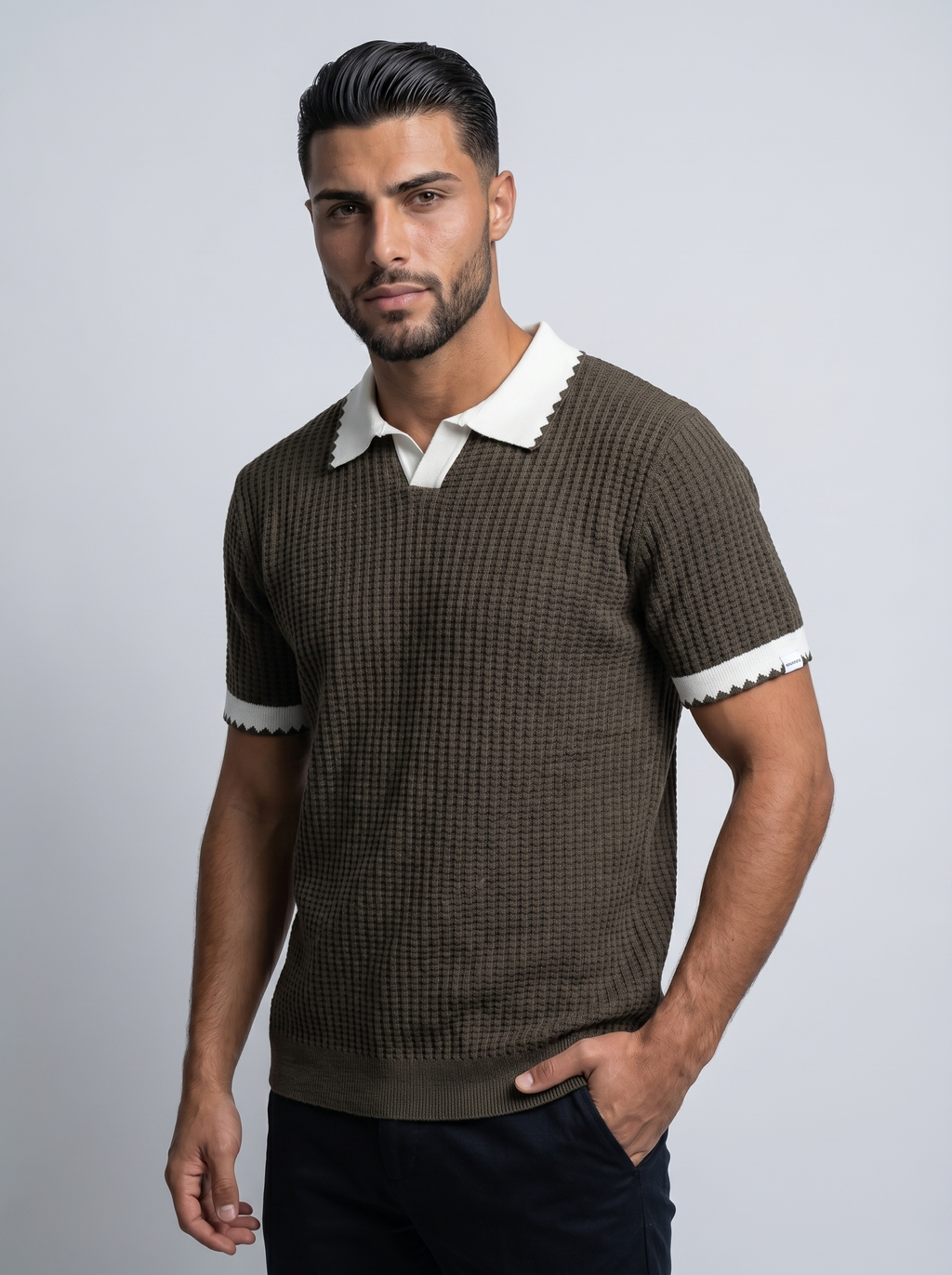 OBSIDIAN | POLO TEXTURIZADO CLEAN-FIT