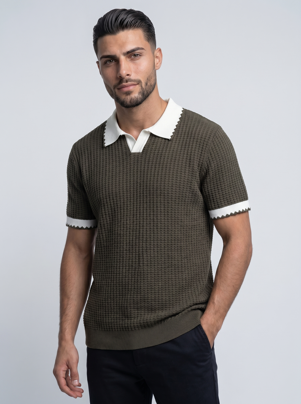 OBSIDIAN | POLO TEXTURIZADO CLEAN-FIT
