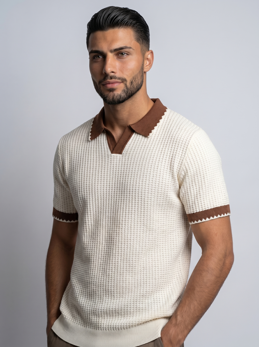 OBSIDIAN | POLO TEXTURIZADO CLEAN-FIT